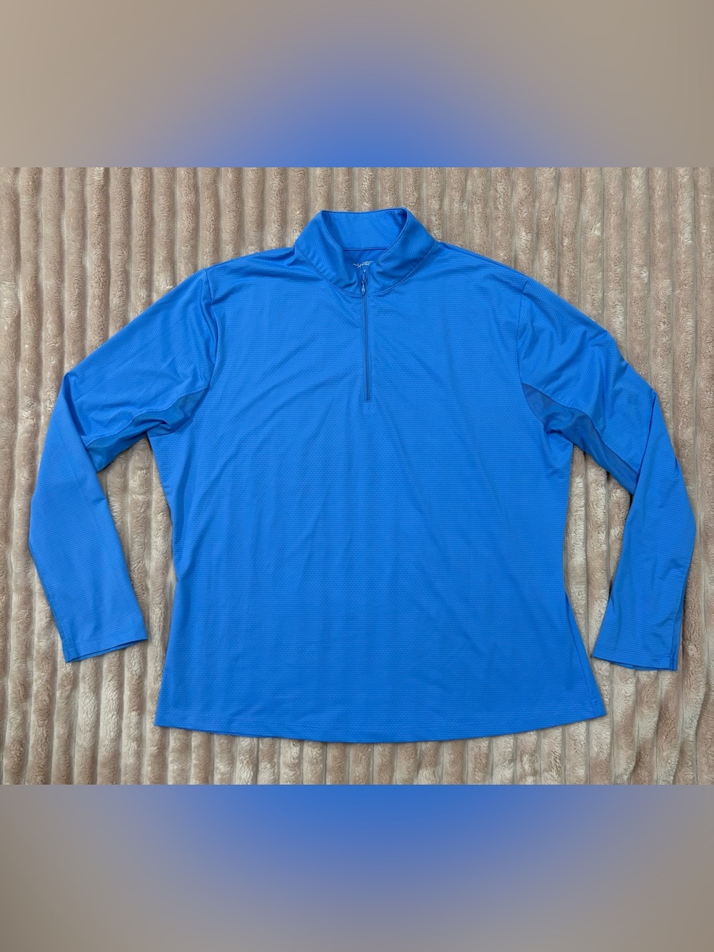 Gottex Men's Royal Blue Half-Zip Swim Rash Guard